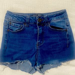 Super stretch size 1 Wax jean denim shorts